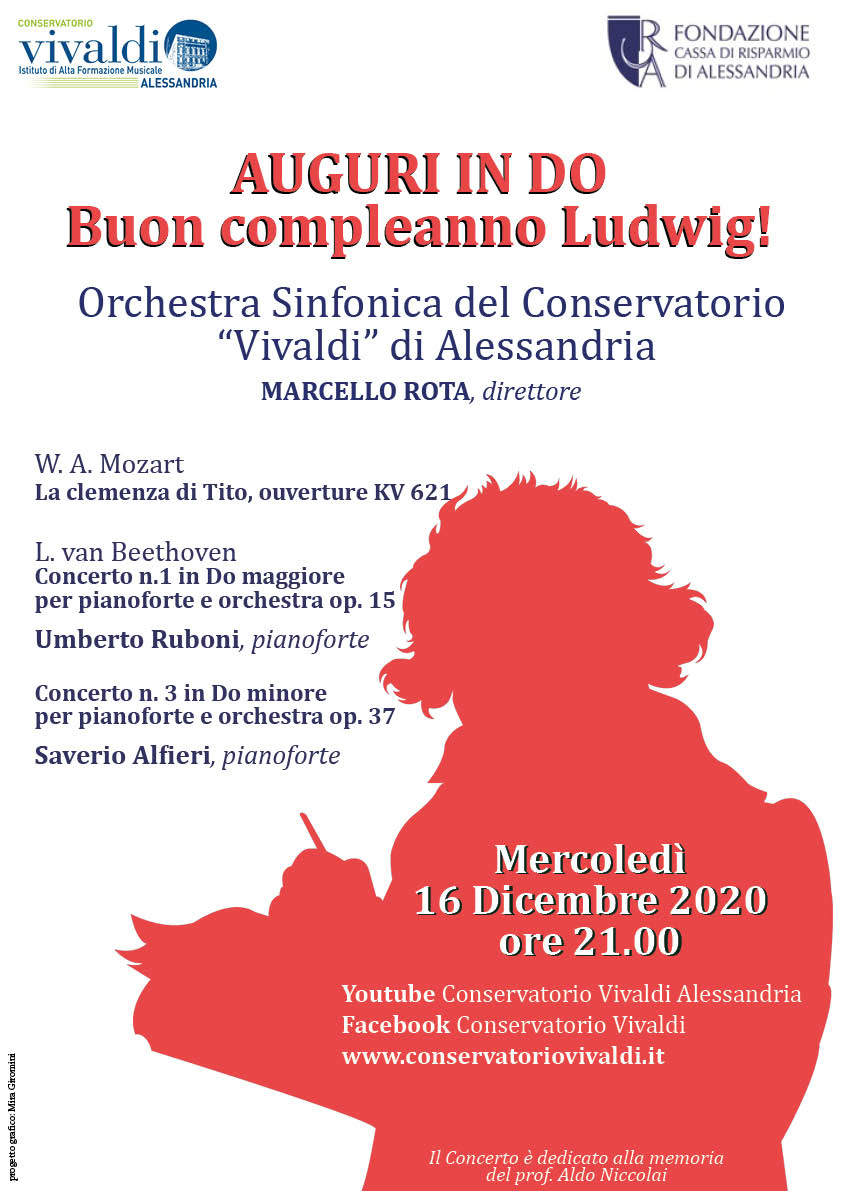 Auguri In Do Buon Compleanno Ludwig Concerto On Line Ore 21 Conservatorio A Vivaldi Alessandria